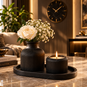 Candle Vase Tray set by F&M ÆVUS